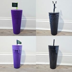 Starbucks 2024 & 2025 Halloween Glow In The Dark Venti Tumblers Bundle